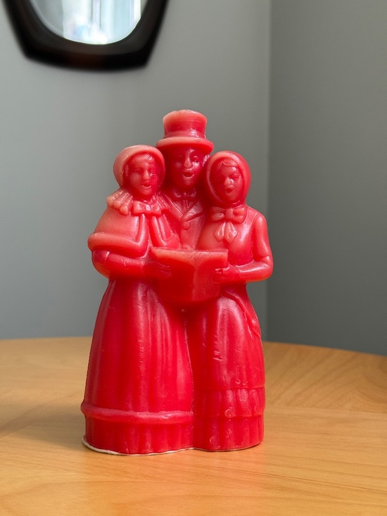 Avon Other - Vintage c1971 Christmas Carollers Decorative 7" Red Wax Candle by AVON